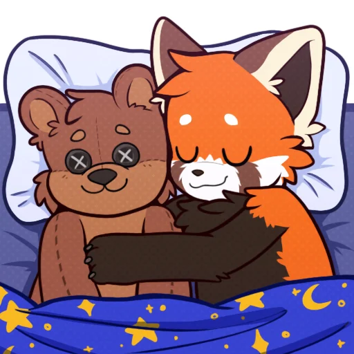 🧸 Стикер «Red Panda -» для Telegram