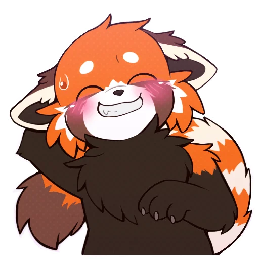 😅 Стикер «Red Panda -» для Telegram