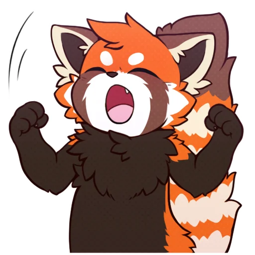 😤 Стикер «Red Panda -» для Telegram