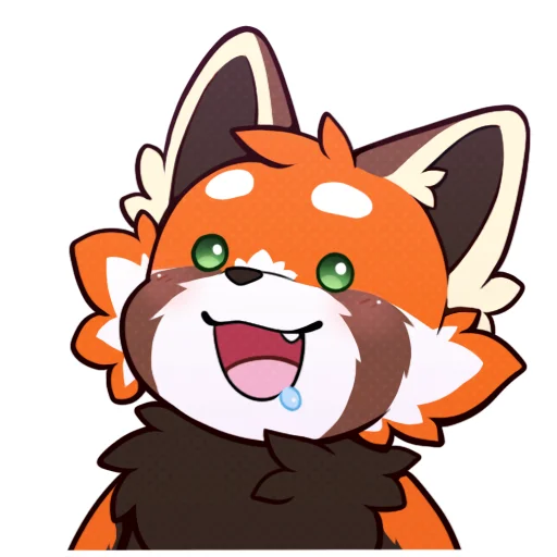 🤤 Стикер «Red Panda -» для Telegram