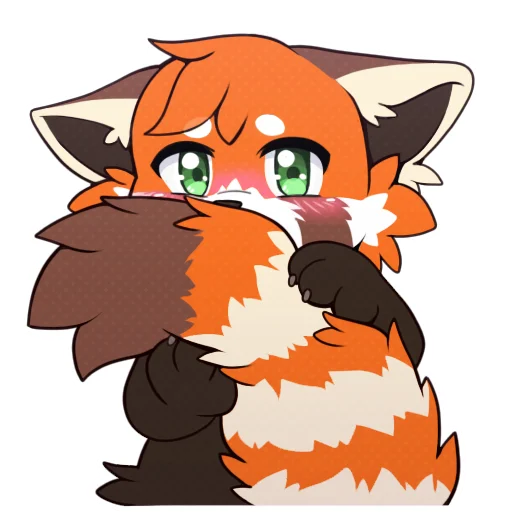😶 Стикер «Red Panda -» для Telegram