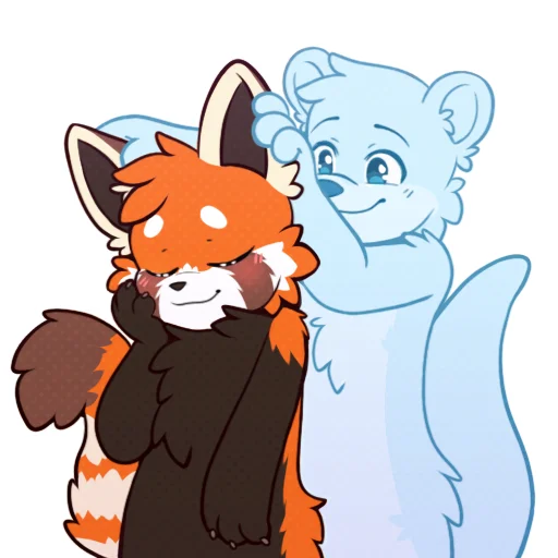💆 Стикер «Red Panda -» для Telegram