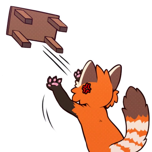 💢 Стикер «Red Panda -» для Telegram