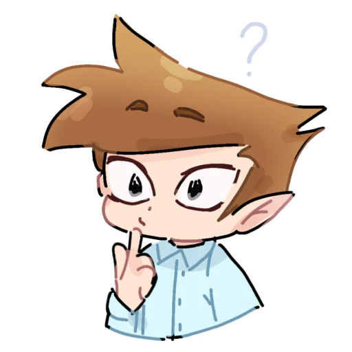❔ Стикер «Почеркушки» для Telegram