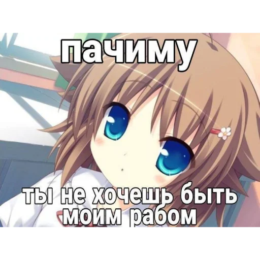 🌸 Стикер «Строго для няшки» для Telegram