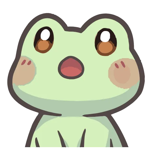 Стикер 3 froggy stickers