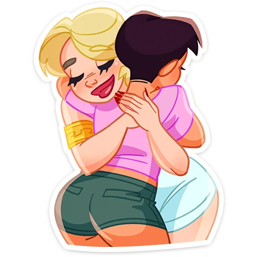 🤗 Стикер «Аня» для Telegram