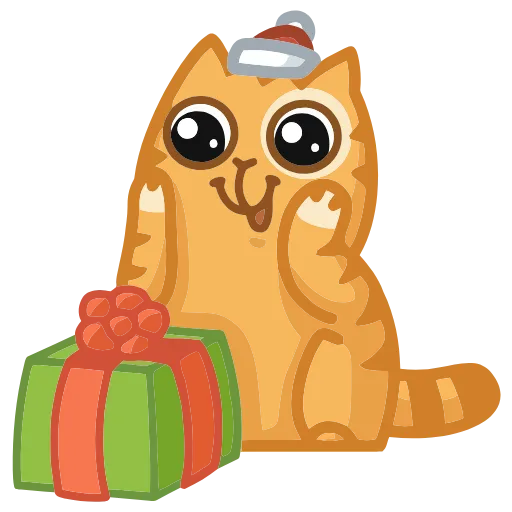 🎁 Эмодзи «Новогодний Персик» для Telegram