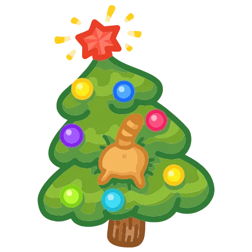 🎄 Эмодзи «Новогодний Персик» для Telegram