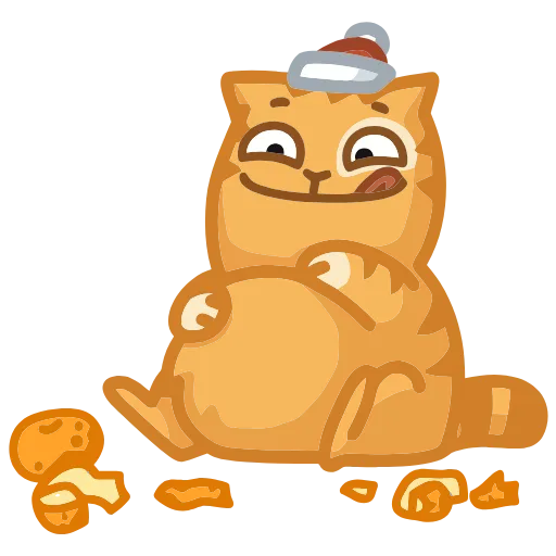 🍊 Эмодзи «Новогодний Персик» для Telegram