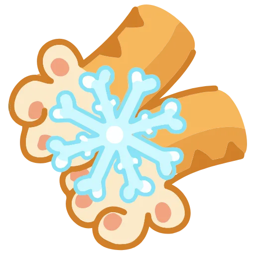 ❄️ Эмодзи «Новогодний Персик» для Telegram