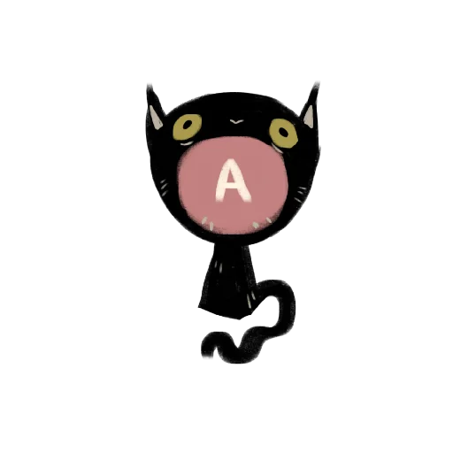 💟 Стикер «Black kitty» для Telegram