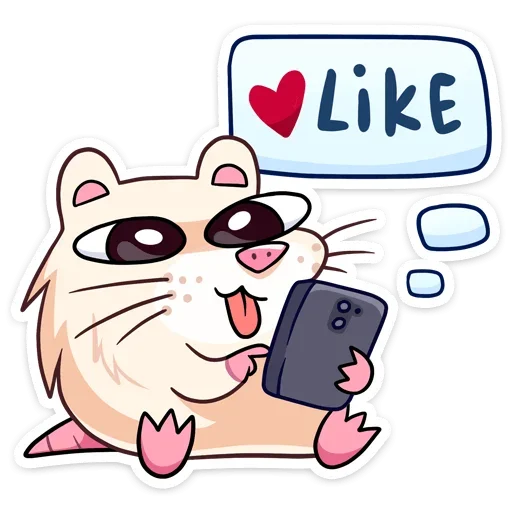 👍 Стикер «Снежная Нутри» для Telegram