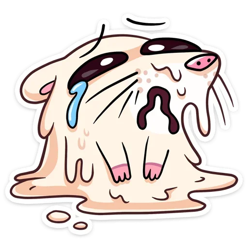 😭 Стикер «Снежная Нутри» для Telegram