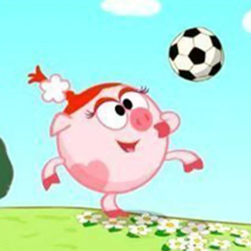 ⚽️ Стикер «Нюша Смешарики» для Telegram