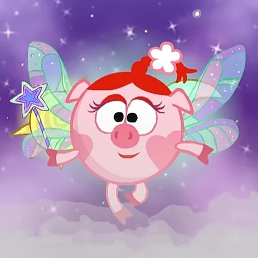 🧚‍♀️ Стикер «Нюша Смешарики» для Telegram