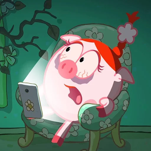 😱 Стикер «Нюша Смешарики» для Telegram