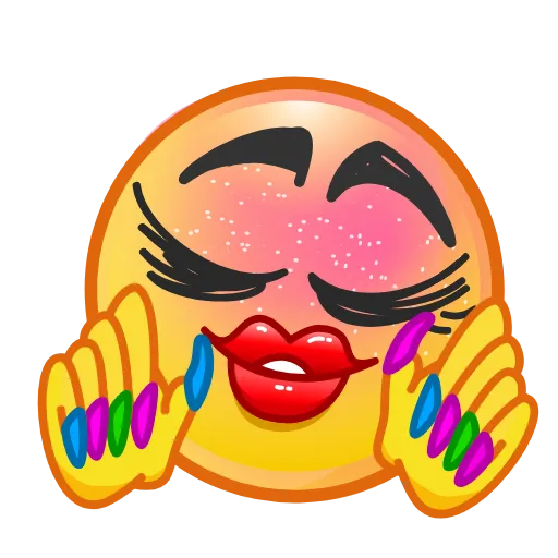 Стикер 5 Face Emoji #emoji