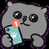 Стикер 3 🥰 Видеоанимированный набор эмоджи с котейками