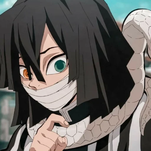 🐍 Стикер «Iguro Obanai» для Telegram