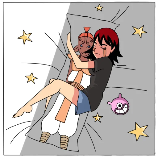 😪 Стикер «Oban star racers» для Telegram