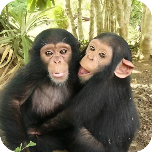 💋 Стикер «Обезьянки» для Telegram