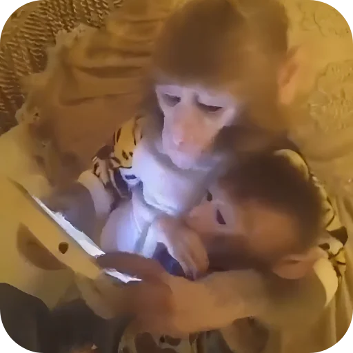 ❤ Стикер «Обезьянки» для Telegram