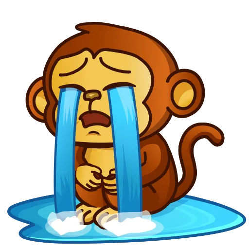😭 Стикер «Обезьян» для Telegram