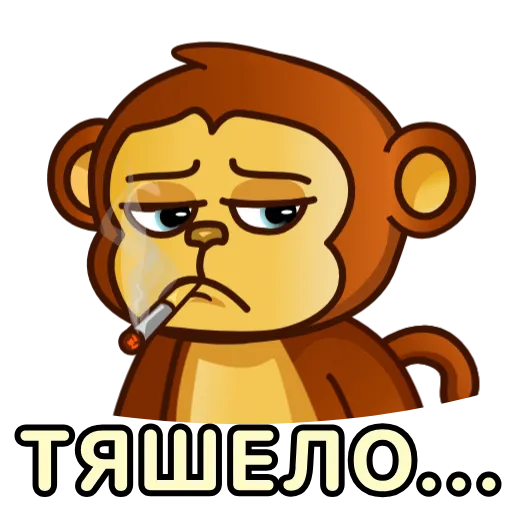😮‍💨 Стикер «Обезьян» для Telegram
