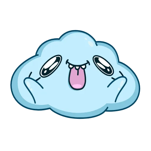 🤪 Стикер «Облачко» для Telegram