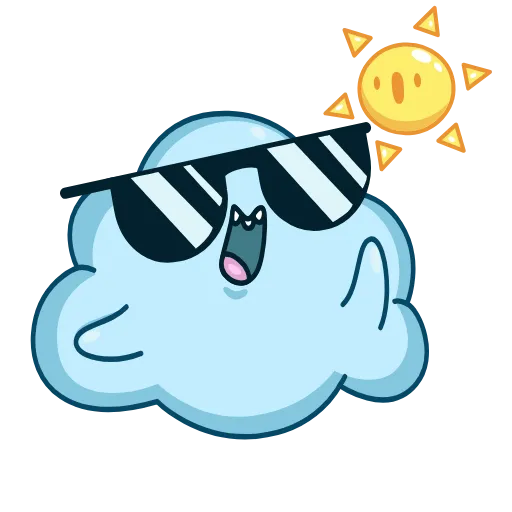 😎 Стикер «Облачко» для Telegram