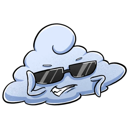 😎 Стикер «Облако» для Telegram