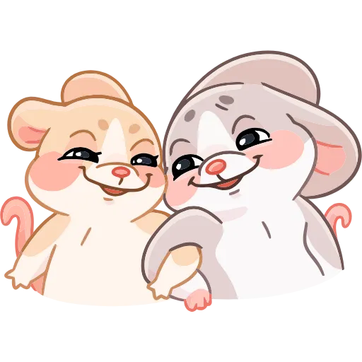 🐁 Эмодзи «Тёплые Обнимышки» для Telegram