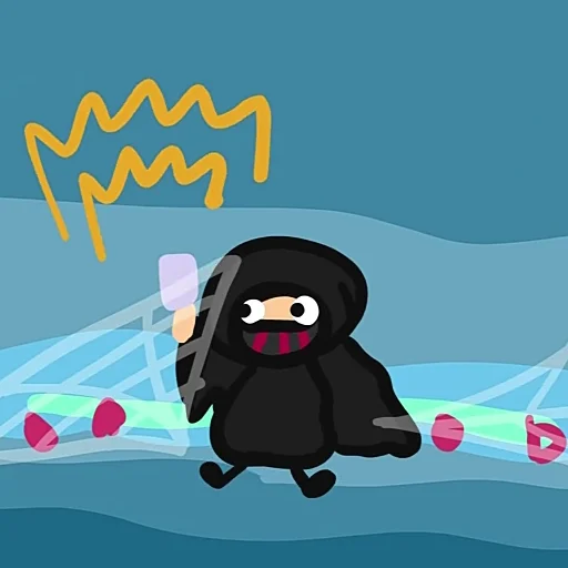 🥸 Стикер «Obsidian time» для Telegram