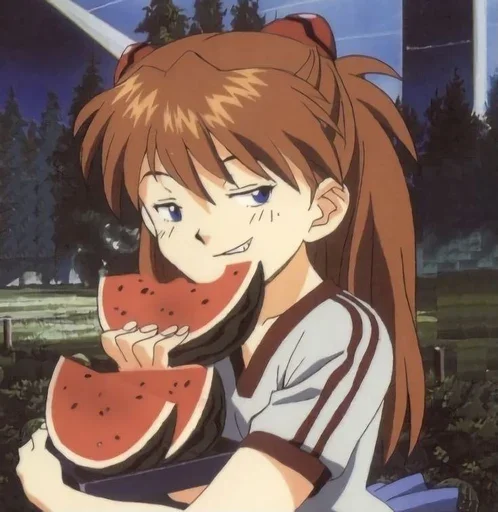 🩸 Стикер «Asuka Langley Soryu» для Telegram