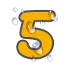 5️⃣ Эмодзи «Жёлтые буквы, иконки, дни недели» для Telegram