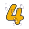 4️⃣ Эмодзи «Жёлтые буквы, иконки, дни недели» для Telegram