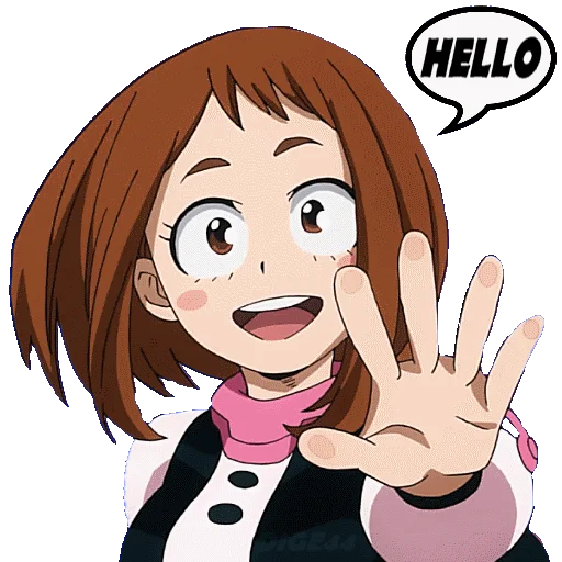 👋 Стикер «OCHAKO URARAKA» для Telegram
