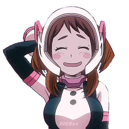 😆 Стикер «OCHAKO URARAKA» для Telegram