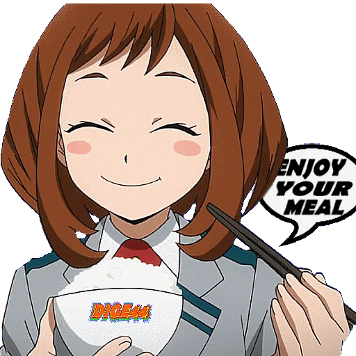 🍝 Стикер «OCHAKO URARAKA» для Telegram