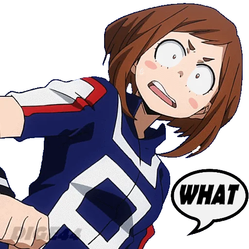 ❔ Стикер «OCHAKO URARAKA» для Telegram