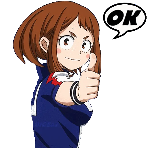 🆗 Стикер «OCHAKO URARAKA» для Telegram