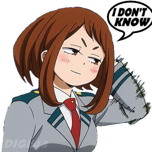 👐 Стикер «OCHAKO URARAKA» для Telegram