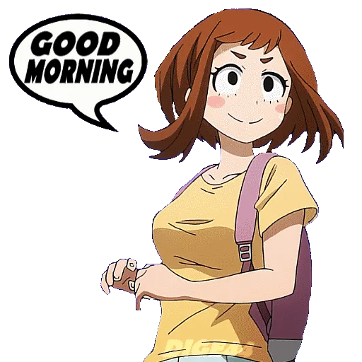 🛏 Стикер «OCHAKO URARAKA» для Telegram