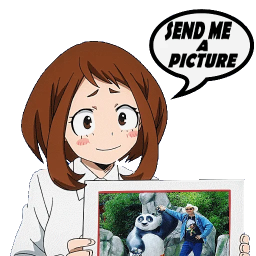 🤳 Стикер «OCHAKO URARAKA» для Telegram