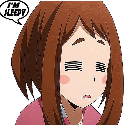 😪 Стикер «OCHAKO URARAKA» для Telegram