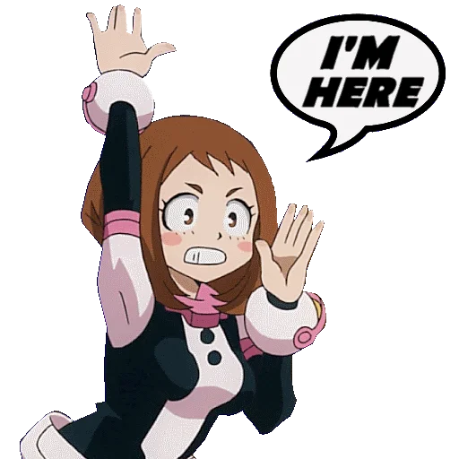 🙋‍♀️ Стикер «OCHAKO URARAKA» для Telegram