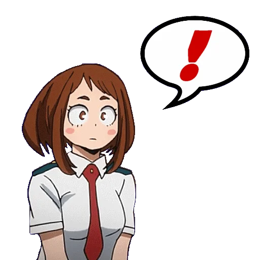 ❗️ Стикер «OCHAKO URARAKA» для Telegram
