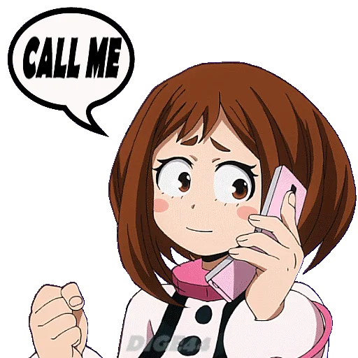 ☎️ Стикер «OCHAKO URARAKA» для Telegram