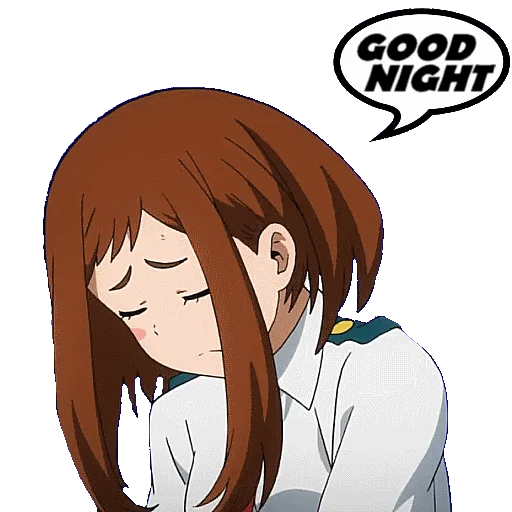 🛌 Стикер «OCHAKO URARAKA» для Telegram